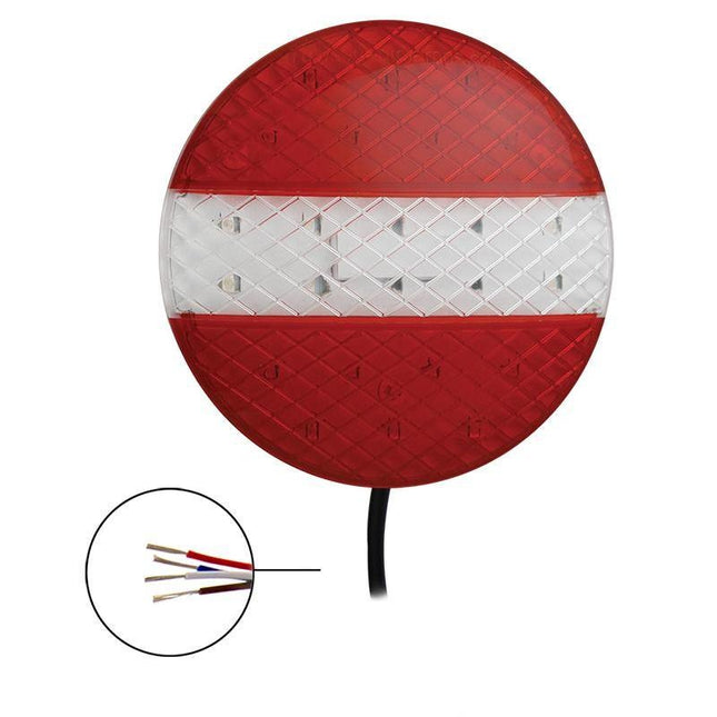 Cantonal Feu arrière LED rond 140x20 mm