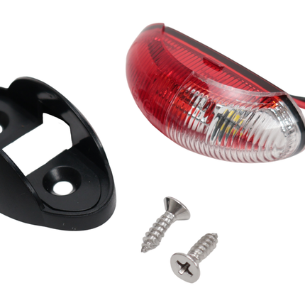 Cantonal Feu de gabarit design rouge/blanc LED sur support