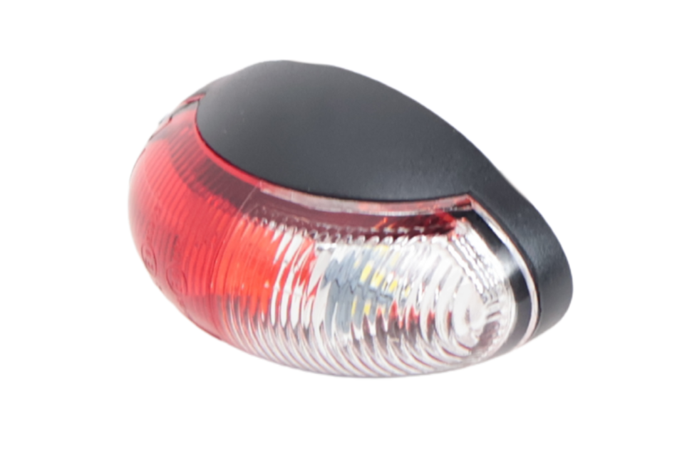 Cantonal Feu de gabarit design rouge/blanc LED sur support