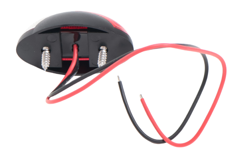 Cantonal Feu de gabarit design rouge/blanc LED sur support