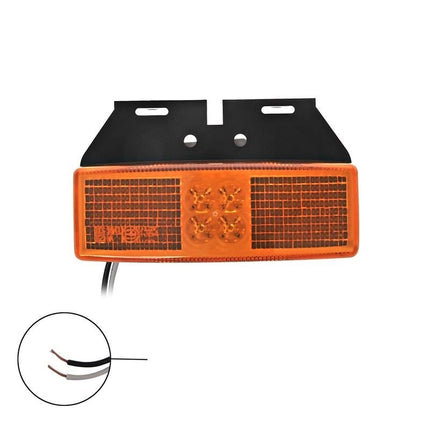 Cantonal Feu de gabarit latéral - feu de gabarit orange/jaune - connexion de câble détachée - LED