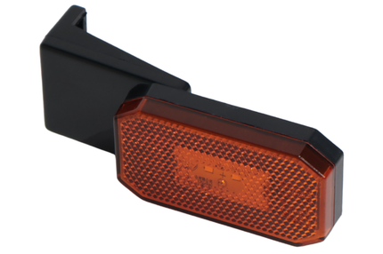 Cantonal Feu de gabarit latéral orange/jaune sur socle de montage - 10 cm de fil libre à 2 brins - ampoule