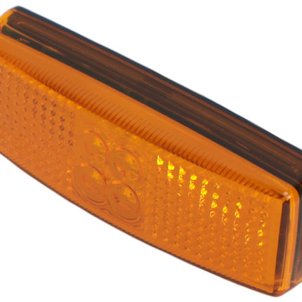 Cantonal Feu de gabarit latéral rectangulaire - feu de gabarit orange/jaune - connexion de câble unique - LED