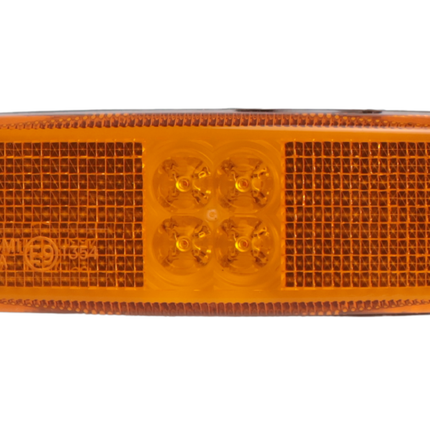 Cantonal Feu de gabarit latéral rectangulaire - feu de gabarit orange/jaune - connexion de câble unique - LED