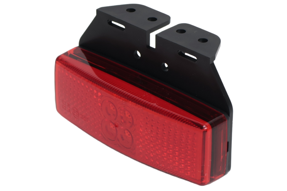 Cantonal Feu de gabarit latéral rouge LED avec support