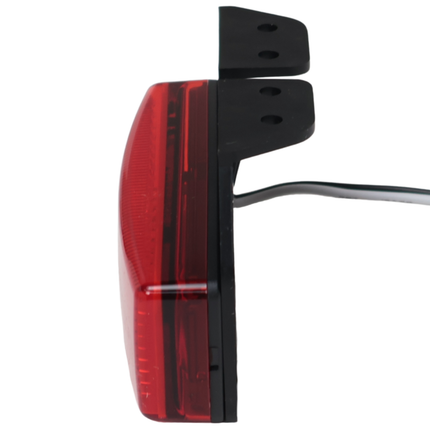 Cantonal Feu de gabarit latéral rouge LED avec support
