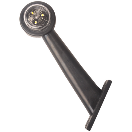 Cantonal Feu de gabarit LED - droite - rouge/blanc - 45 degrés - 12/24 Volt