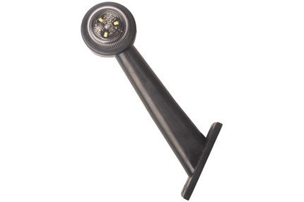 Cantonal Feu de gabarit LED - droite - rouge/blanc - 45 degrés - 12/24 Volt