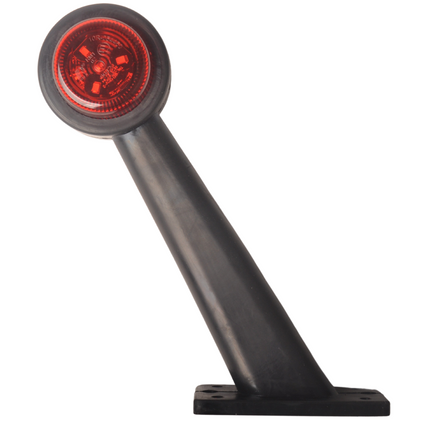 Cantonal Feu de gabarit LED - droite - rouge/blanc - 45 degrés - 12/24 Volt