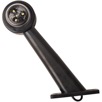 Cantonal Feu de gabarit LED - gauche - rouge/blanc - 45 degrés - 12/24 Volt