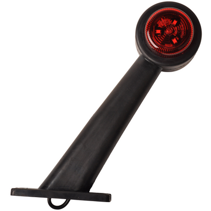 Cantonal Feu de gabarit LED - gauche - rouge/blanc - 45 degrés - 12/24 Volt