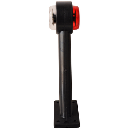 Cantonal Feu de gabarit LED - gauche - rouge/blanc - 45 degrés - 12/24 Volt