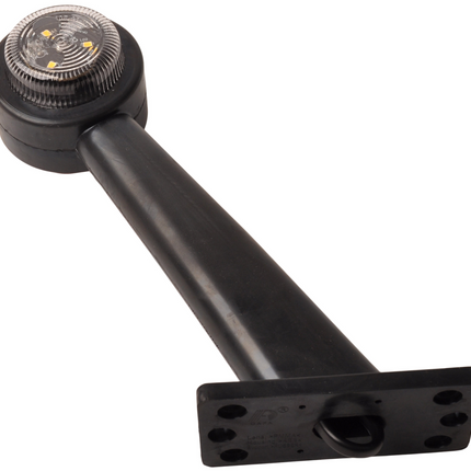 Cantonal Feu de gabarit LED - gauche - rouge/blanc - 45 degrés - 12/24 Volt