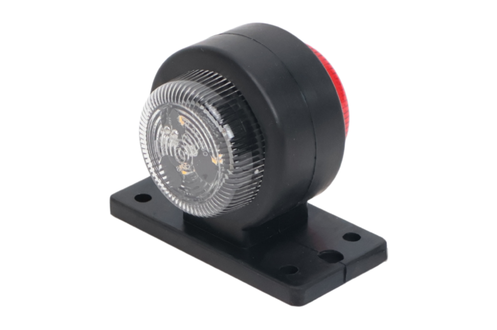 Cantonal Feu de gabarit LED rouge/blanc 40x90x75 mm