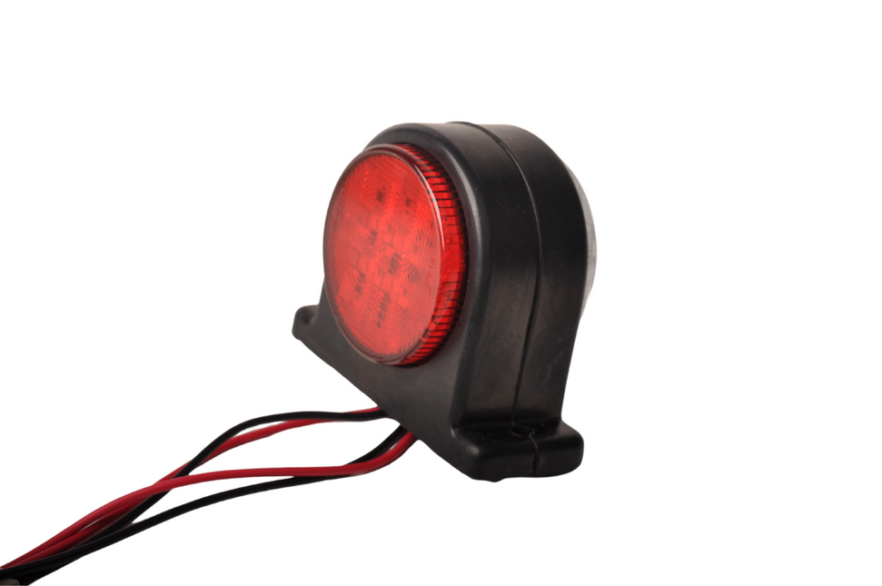 Cantonal Feu de gabarit LED rouge/blanc 68x62 mm