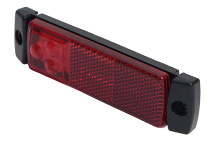 Cantonal Feu de gabarit rouge LED 12/24V 130x32 mm