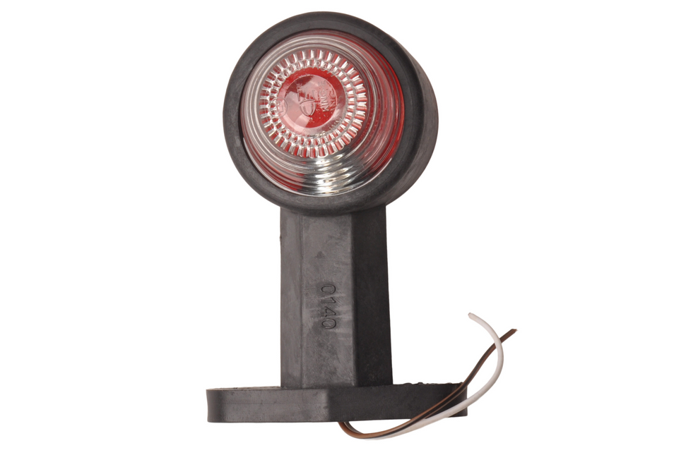 Cantonal Feu de gabarit rouge/blanc 120 mm droit