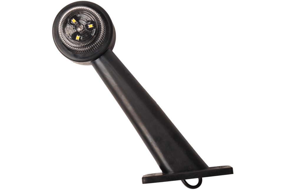 Cantonal Feu de gabarit rouge/blanc - 45 degrés - LED - 12/24 Volt