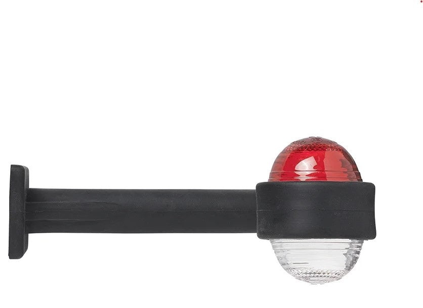 Cantonal Feu de gabarit rouge/blanc à angle droit - peut être utilisé à gauche ou à droite