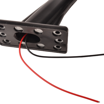 Cantonal Feu de gabarit rouge/blanc lumière de 19 cm de long en angle oblique - 2 pièces - gauche et droite