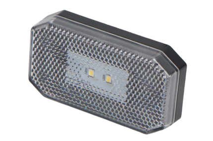 Cantonal Feu de position latéral blanc - G/D - 12-24V - montage inclus - blanc