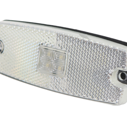 Cantonal Feu de position latéral LED - 110x43 mm - blanc - raccordement par câble libre