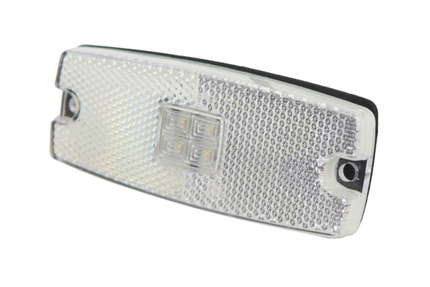 Cantonal Feu de position latéral LED - 110x43 mm - blanc - raccordement par câble libre