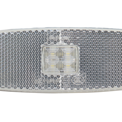 Cantonal Feu de position latéral LED - 110x43 mm - blanc - raccordement par câble libre
