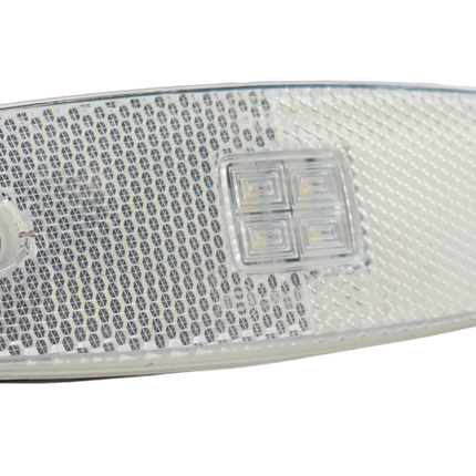 Cantonal Feu de position latéral LED - 110x43 mm - blanc - raccordement par câble libre