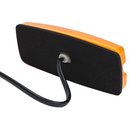 Cantonal Feu de position latéral LED - 110x43 mm - orange/jaune - raccordement par fils libres