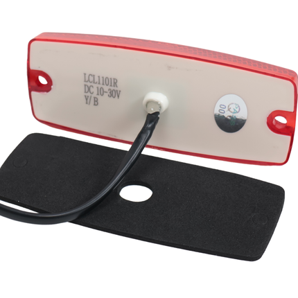 Cantonal Feu de position latéral LED - 110x43 mm - rouge - raccordement par câble libre