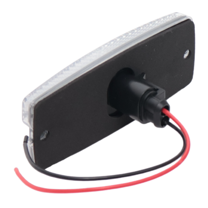 Cantonal Feu de position latéral LED - 110x44 mm - 10-30V - blanc - raccordement par câble libre