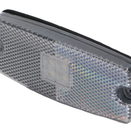Cantonal Feu de position latéral LED - 110x44 mm - 10-30V - blanc - raccordement par câble libre