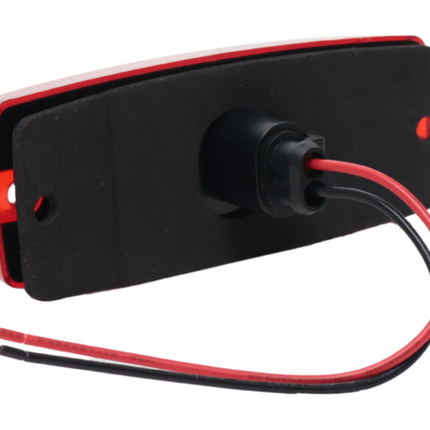 Cantonal Feu de position latéral LED - 110x44 mm - 10-30V - rouge - raccordement par câble libre