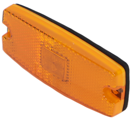 Cantonal Feu de position latéral LED - 110x44 mm - orange/jaune - raccordement par fils libres