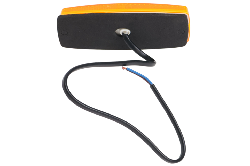 Cantonal Feu de position latéral LED - 110x44 mm - orange/jaune - raccordement par fils libres