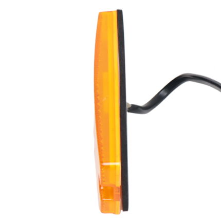 Cantonal Feu de position latéral LED - 110x44 mm - orange/jaune - raccordement par fils libres