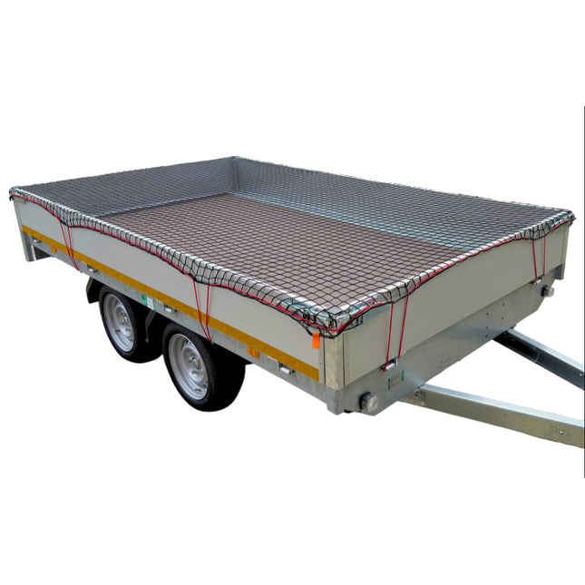 Cantonal Filet de remorque Premium - 370x250 cm - filet maillé - incluant un bord élastique - résistant aux UV