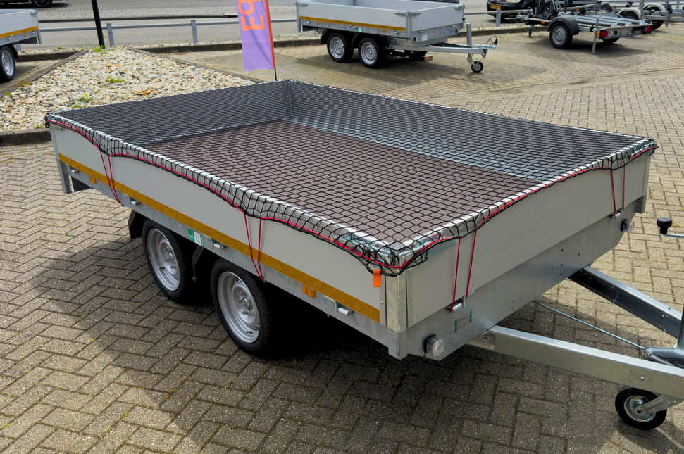 Cantonal Filet de remorque Premium - 400x250 cm - filet maillé - incluant un bord élastique - résistant aux UV
