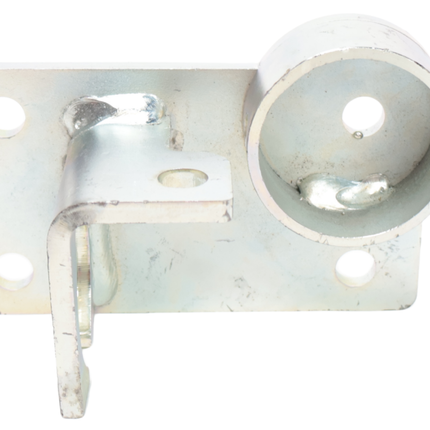 Cantonal Fixation centrale pour roue jockey ronde 50 mm - avec support de prise - adaptée aux freins à inertie avec tube rond