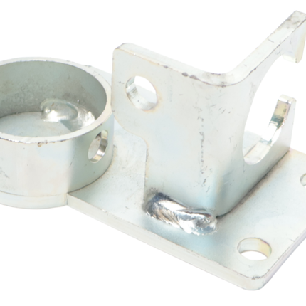 Cantonal Fixation centrale pour roue jockey ronde 50 mm - avec support de prise - adaptée aux freins à inertie avec tube rond