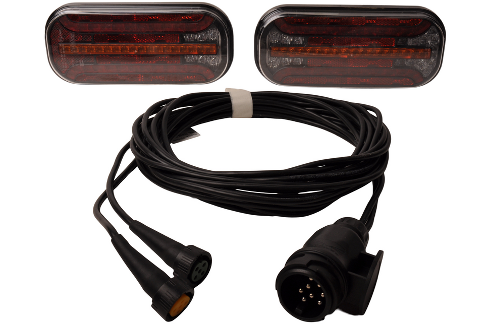 Cantonal Fristom FT-230 - Kit d'éclairage LED - 13 broches - incluant des clignotants dynamiques - choisissez le câble principal souhaité