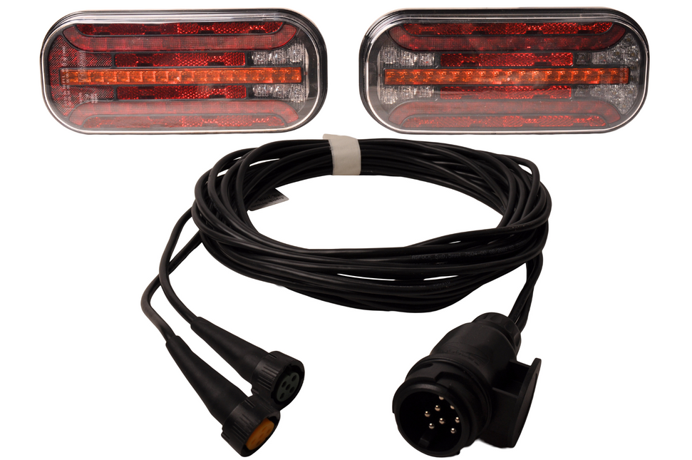 Cantonal Fristom FT-230 - Kit d'éclairage LED - 13 broches - incluant des clignotants dynamiques - choisissez le câble principal souhaité