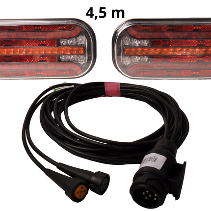 Cantonal Fristom FT-230 - Kit d'éclairage LED - 13 broches - incluant des clignotants dynamiques - choisissez le câble principal souhaité