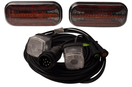 Cantonal Fristom FT-230 - kit d'éclairage LED avec éclairage de largeur - 13 broches - incluant clignotants dynamiques - choisissez le câble principal souhaité