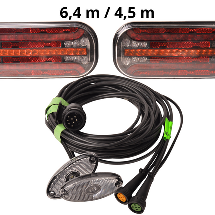Cantonal Fristom FT-230 - kit d'éclairage LED avec éclairage de largeur - 13 broches - incluant clignotants dynamiques - choisissez le câble principal souhaité