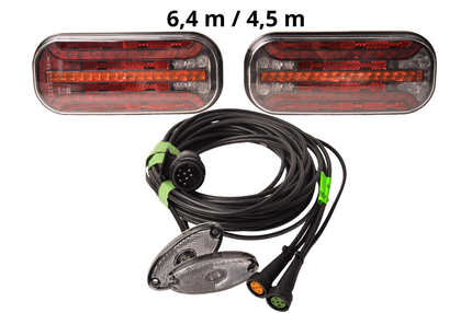 Cantonal Fristom FT-230 - kit d'éclairage LED avec éclairage de largeur - 13 broches - incluant clignotants dynamiques - choisissez le câble principal souhaité