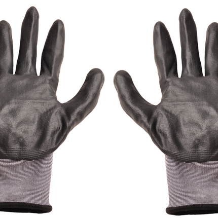 Cantonal Gants de travail PU – lot de 12 paires (24 pièces) – taille XL/10 – nylon/spandex – adhérence résistante à l’usure