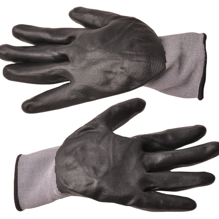 Cantonal Gants de travail PU – lot de 12 paires (24 pièces) – taille XL/10 – nylon/spandex – adhérence résistante à l’usure