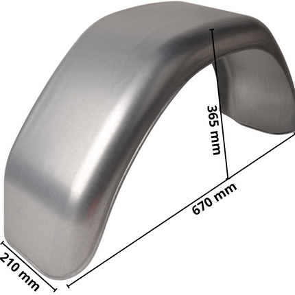 Cantonal Garde boue 13 pouces - 670x210x365 mm